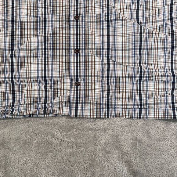 5.11 Tactical Covert Conceal Shirt Men Medium Casual Short Sleeve Blue Plaid - Picture 2 of 7